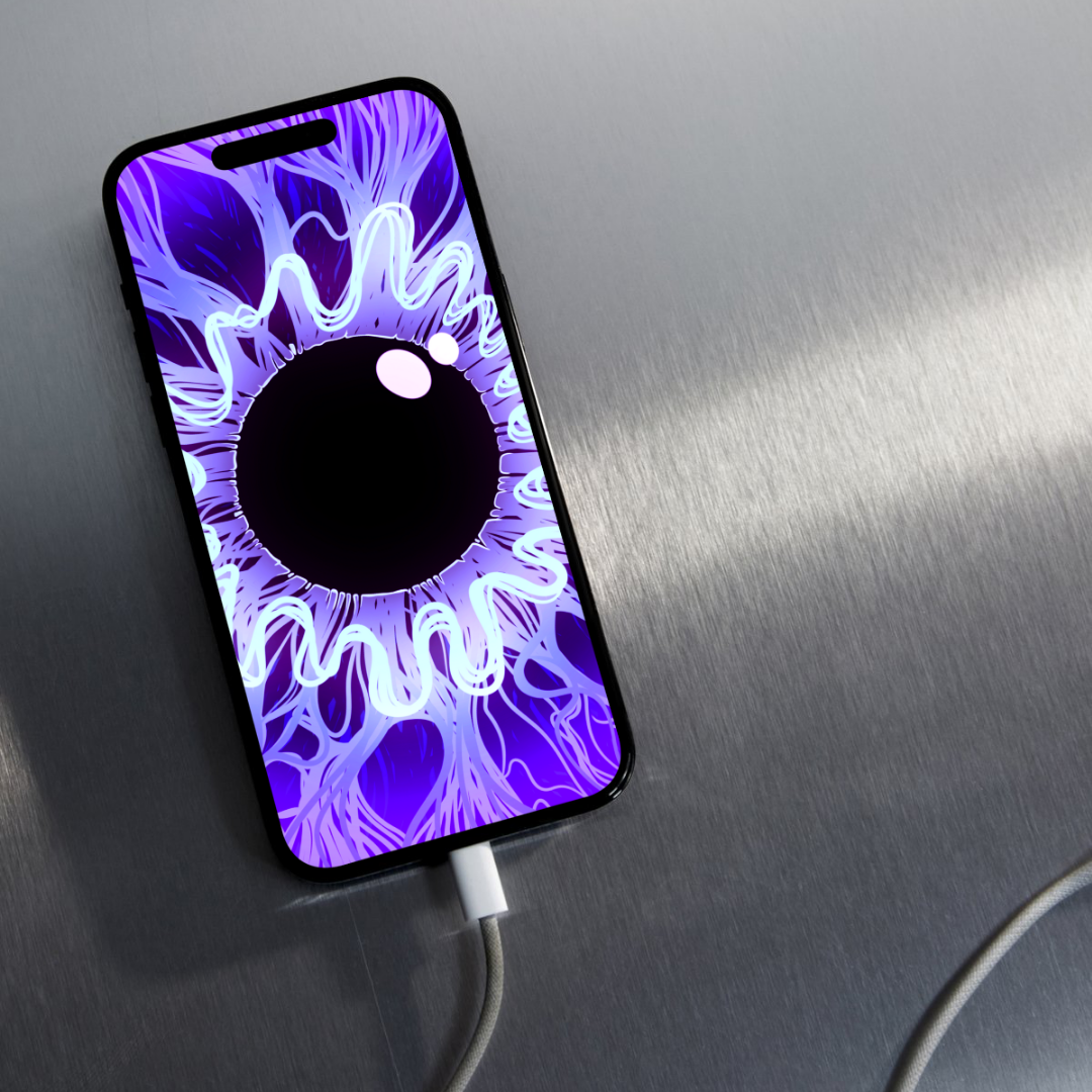 FREE Iris Phone Backgrounds | 6 Colors | PNG Digital Download Free To Use!