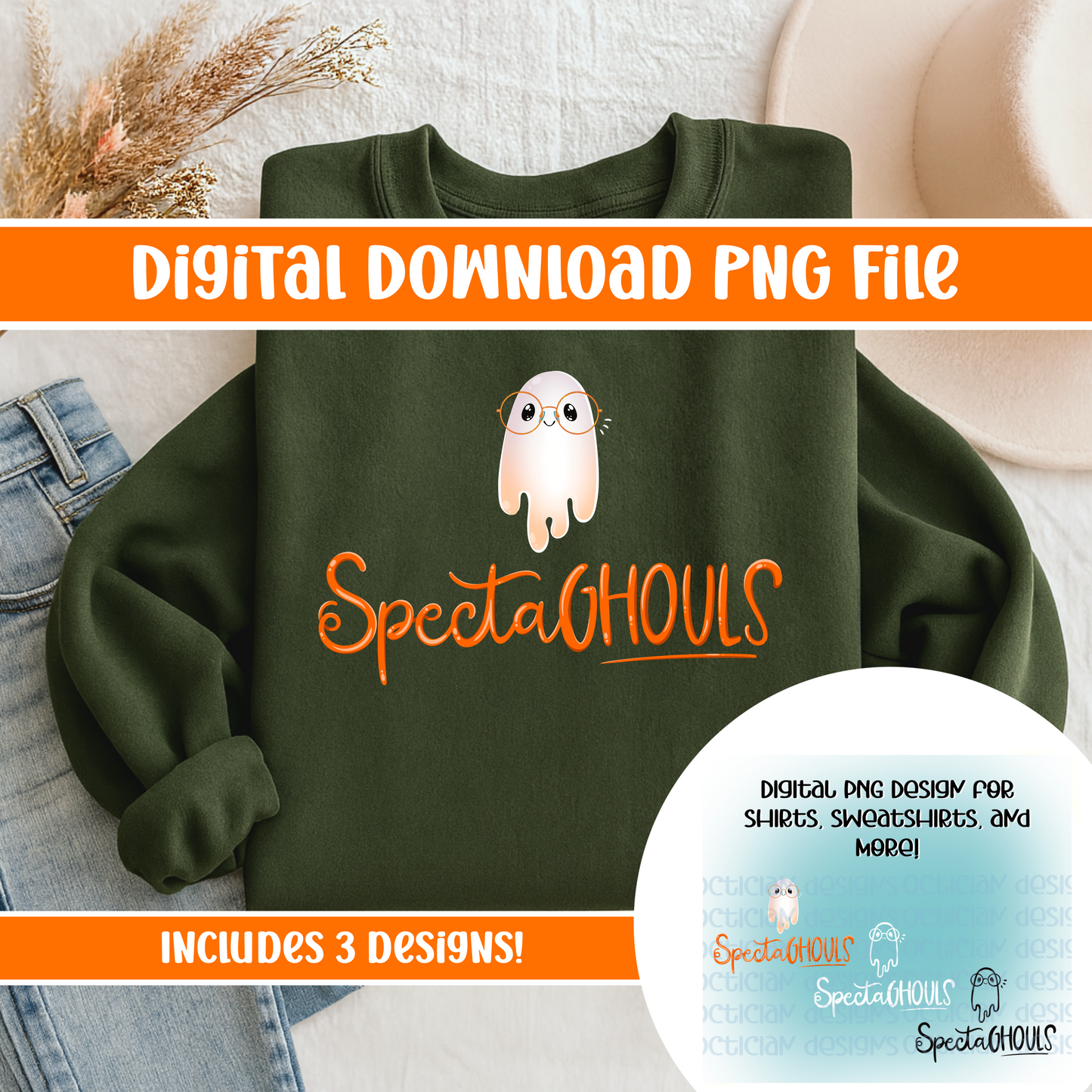 SpectaGHOULS Design Digital PNG | Optician, Optometrist, or Optometric Tech shirt design | Halloween Optical PNG Digital Download