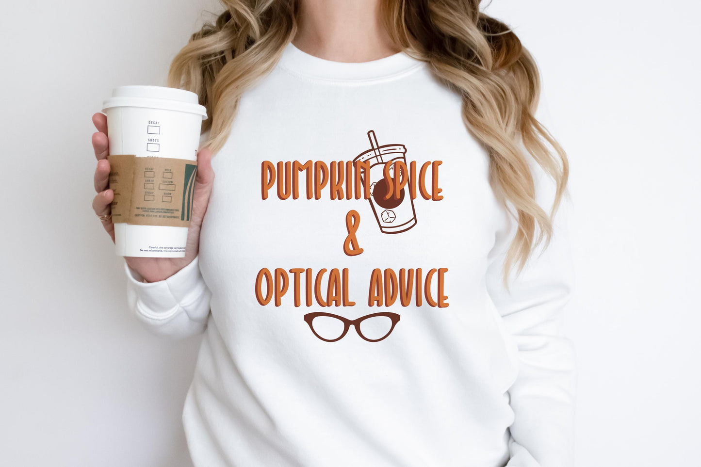 Pumpkin Spice & Optical Advice Design Digital PNG | Optician, Optometrist, or Optometric Tech shirt design | Optical PNG Digital Download