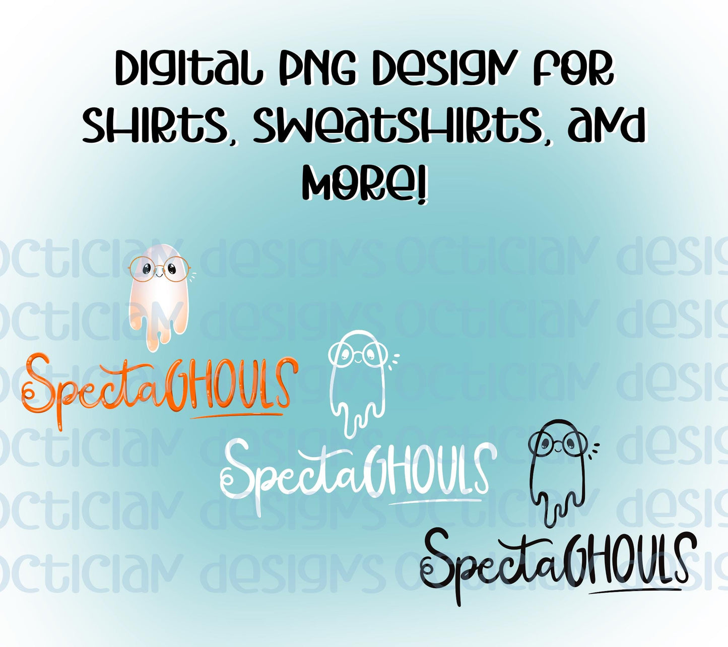 SpectaGHOULS Design Digital PNG | Optician, Optometrist, or Optometric Tech shirt design | Halloween Optical PNG Digital Download