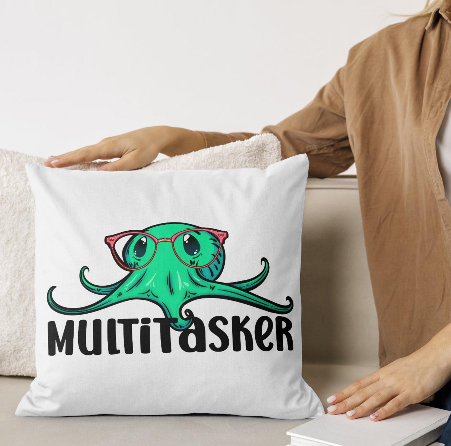 Multitasker Octopus in Glasses Design Digital PNG | Optician, Optometrist, or Optometric Tech shirt design | Octopus PNG Digital Download