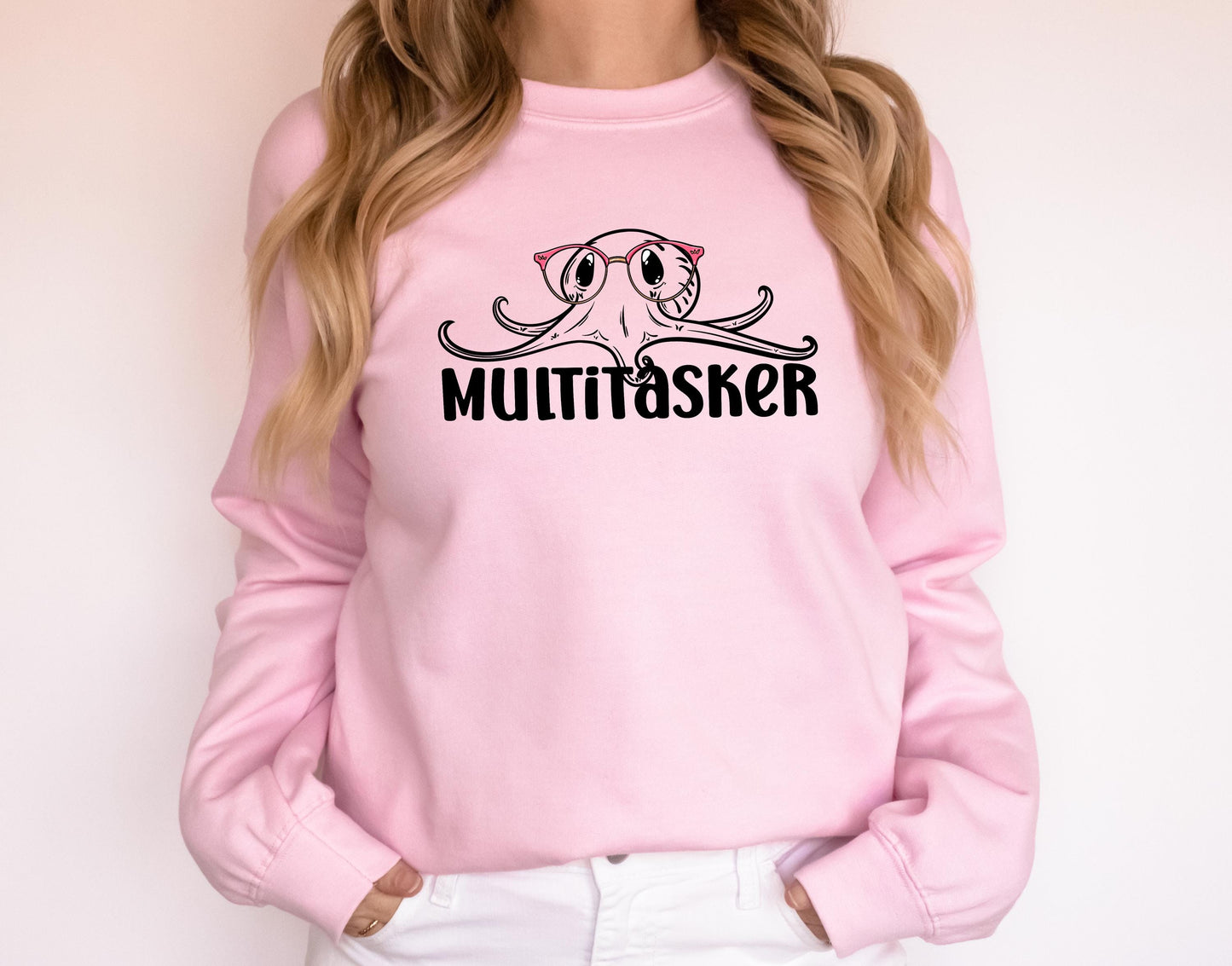 Multitasker Octopus in Glasses Design Digital PNG | Optician, Optometrist, or Optometric Tech shirt design | Octopus PNG Digital Download