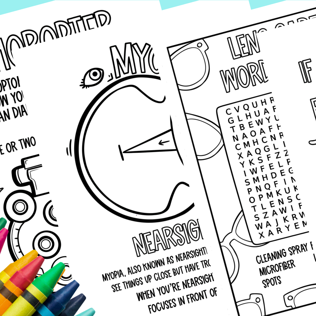 Digital Download Coloring Pages