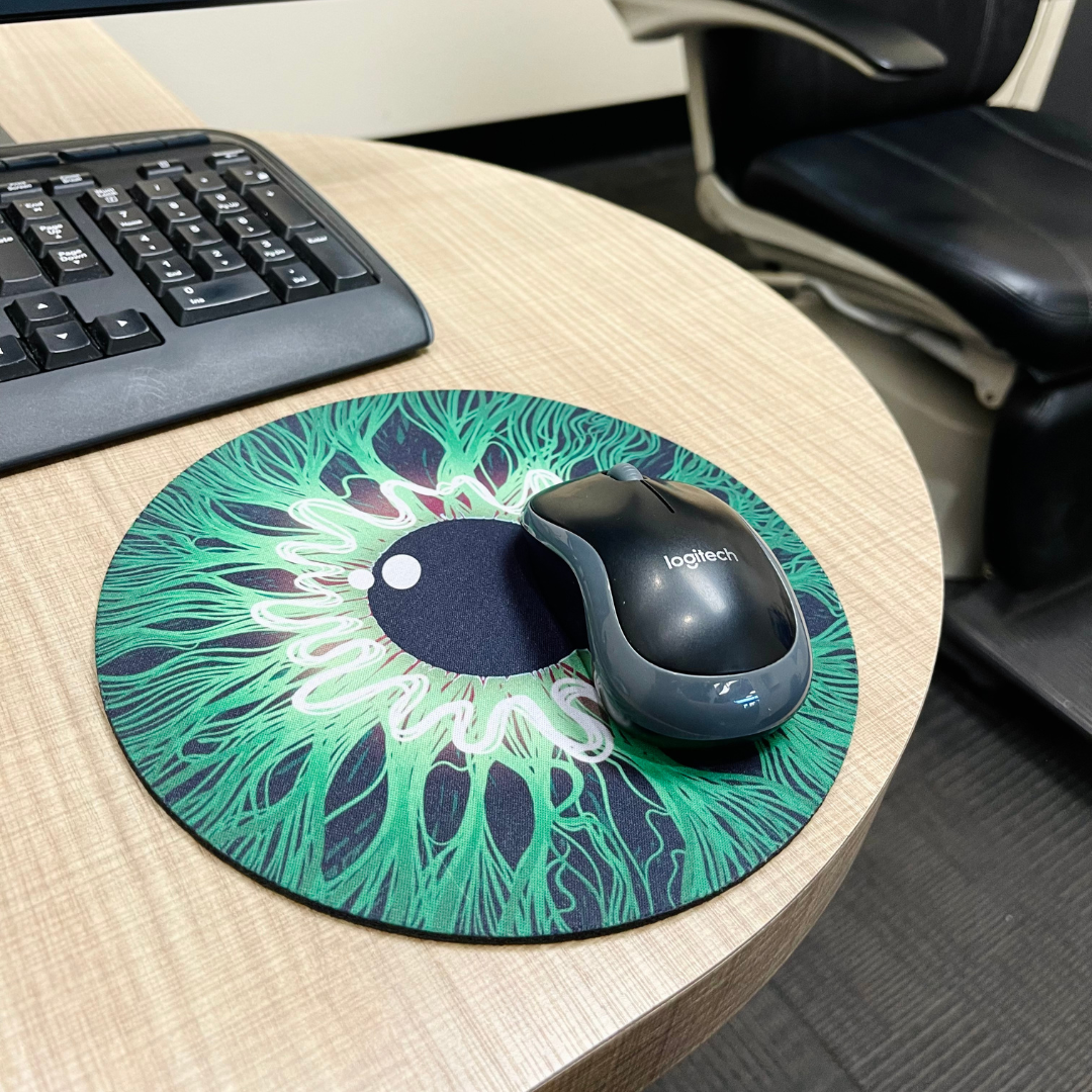 Green Iris Mousepad