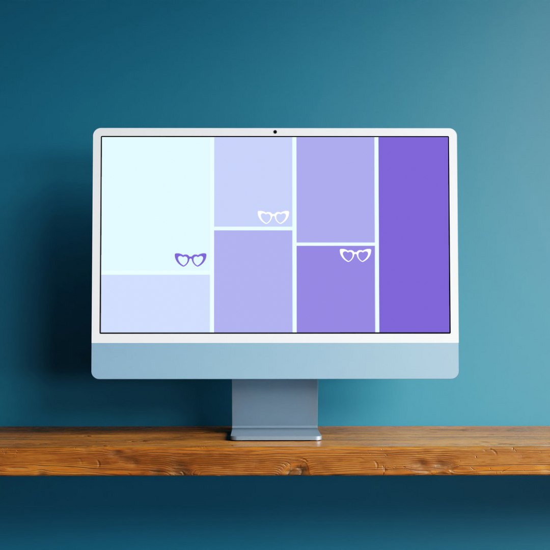 Color Block Glasses Background Pack