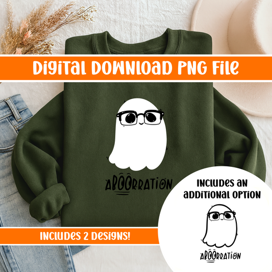 Halloween Ghost Shirt Design | aBOOration Funny Optometry T-Shirt Design PNG | Use for Shirts, Sweatshirts, Mugs, and more!
