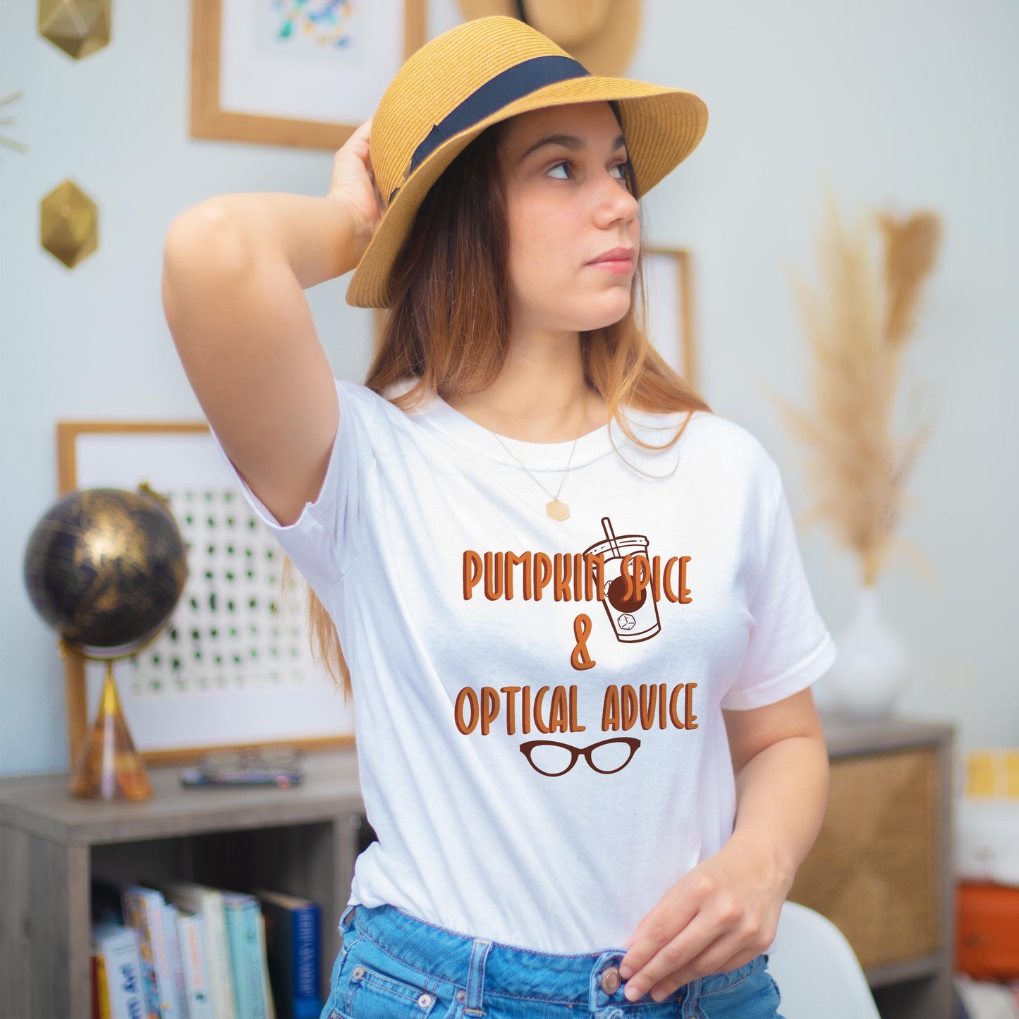 Pumpkin Spice & Optical Advice Design Digital PNG | Optician, Optometrist, or Optometric Tech shirt design | Optical PNG Digital Download