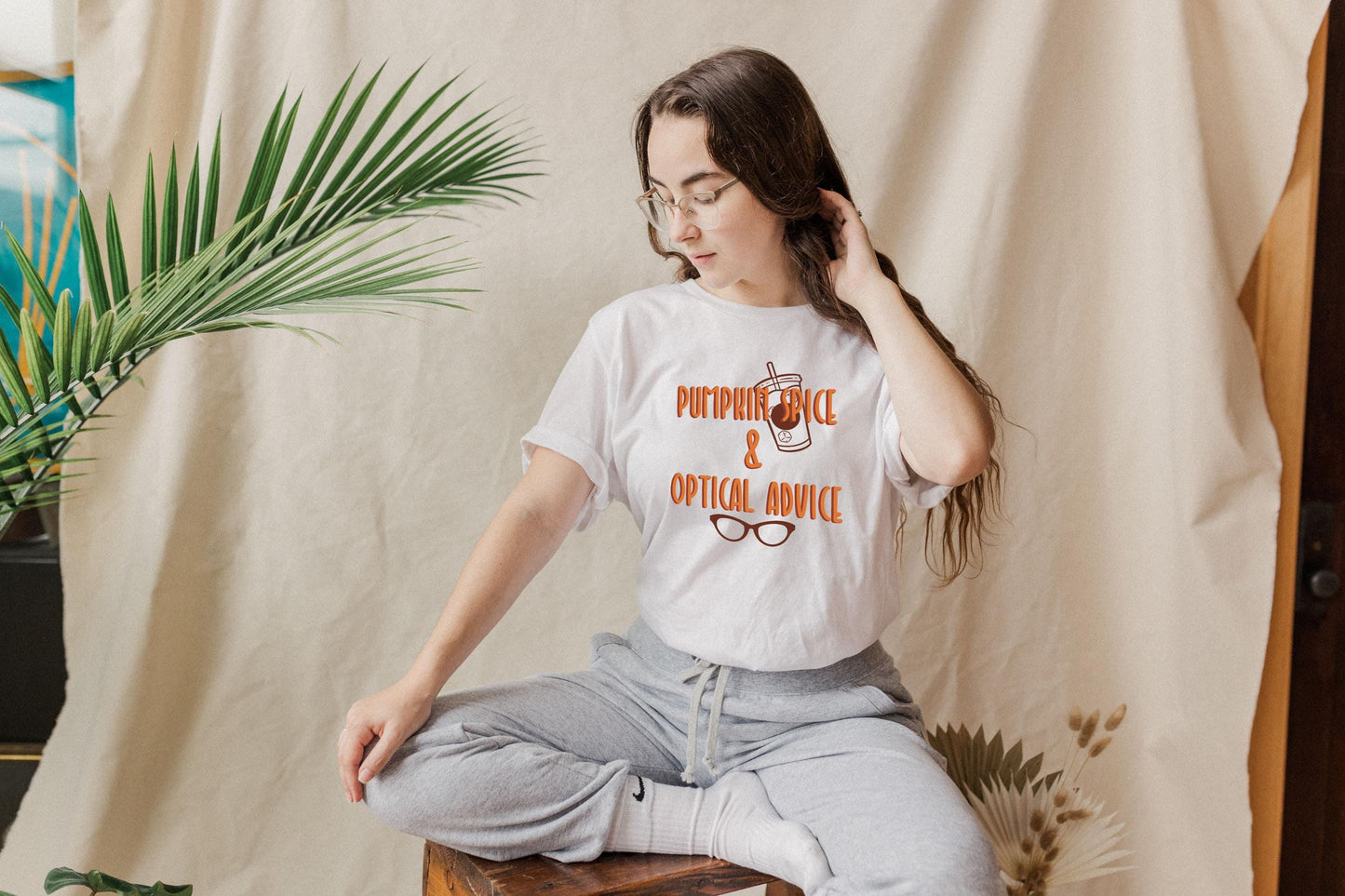 Pumpkin Spice & Optical Advice Design Digital PNG | Optician, Optometrist, or Optometric Tech shirt design | Optical PNG Digital Download